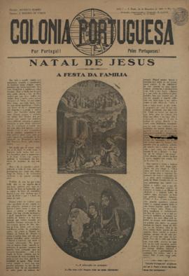 Colonia Portuguesa [jornal], a. 1, n. 11. São Paulo-SP, 24 dez. 1925.