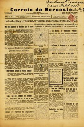 Correio da noroeste [jornal], a. 2, n. 366. Bauru-SP, 17 ago. 1932.