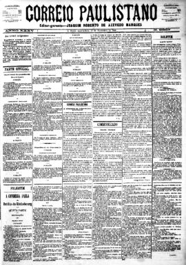 Correio paulistano [jornal], [s/n]. São Paulo-SP, 21 nov. 1888.