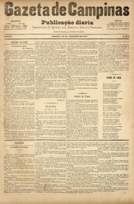Gazeta de Campinas [jornal], a. 8, n. 1217. Campinas-SP, 30 dez. 1877.
