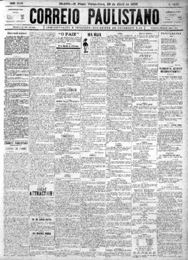 Correio paulistano [jornal], [s/n]. São Paulo-SP, 29 abr. 1890.