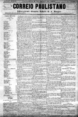 Correio paulistano [jornal], [s/n]. São Paulo-SP, 08 ago. 1882.