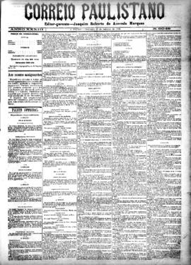 Correio paulistano [jornal], [s/n]. São Paulo-SP, 24 out. 1886.