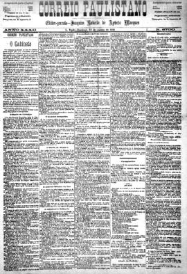 Correio paulistano [jornal], [s/n]. São Paulo-SP, 23 ago. 1885.