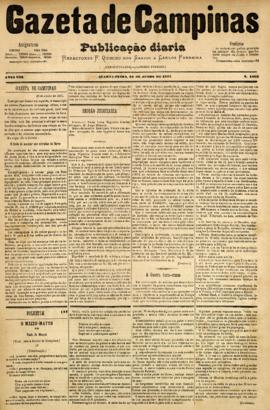 Gazeta de Campinas [jornal], a. 8, n. 1063. Campinas-SP, 20 jun. 1877.