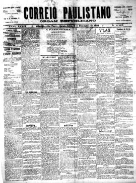 Correio paulistano [jornal], [s/n]. São Paulo-SP, 08 dez. 1892.