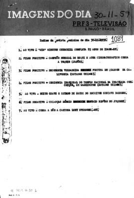 TV Tupi [emissora]. Revista Feminina [programa]. Roteiro [televisivo], 30 nov. 1959.