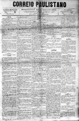 Correio paulistano [jornal], [s/n]. São Paulo-SP, 24 abr. 1882.