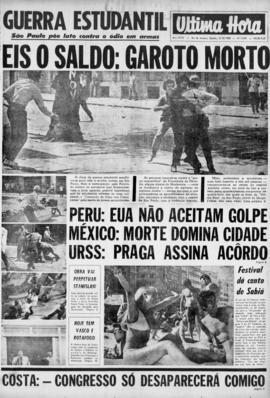 Última Hora [jornal]. Rio de Janeiro-RJ, 05 out. 1968 [ed. vespertina].