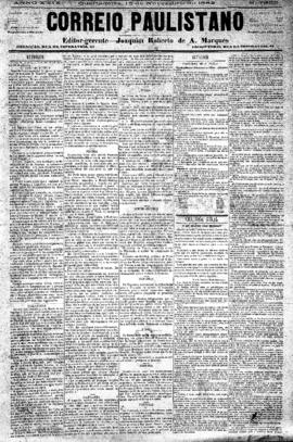 Correio paulistano [jornal], [s/n]. São Paulo-SP, 15 nov. 1882.