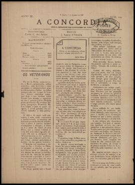 A Concordia [jornal], a. 3, n. 100. São Paulo-SP, 01 jan. 1907.