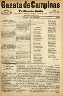 Gazeta de Campinas [jornal], a. 8, n. 1096. Campinas-SP, 31 jul. 1877.