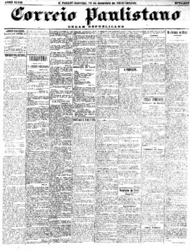 Correio paulistano [jornal], [s/n]. São Paulo-SP, 16 dez. 1900.
