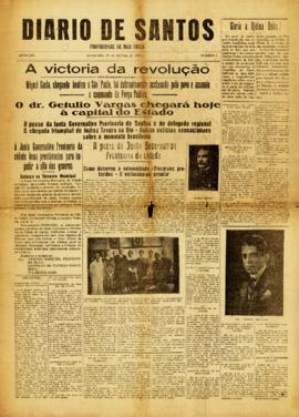 Diario de Santos [jornal], a. 56, n. 5. Santos-SP, 29 out. 1930.