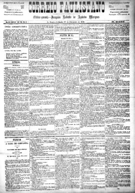 Correio paulistano [jornal], [s/n]. São Paulo-SP, 27 set. 1884.