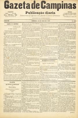 Gazeta de Campinas [jornal], a. 8, n. 1032. Campinas-SP, 13 mai. 1877.