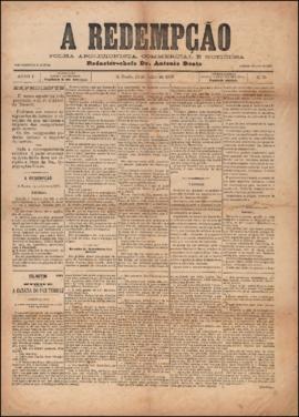 A Redempção [jornal], a. 1, n. 56. São Paulo-SP, 24 jul. 1887.