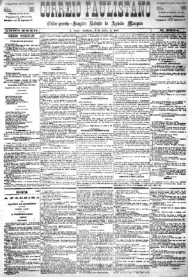 Correio paulistano [jornal], [s/n]. São Paulo-SP, 11 jul. 1885.