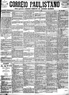 Correio paulistano [jornal], [s/n]. São Paulo-SP, 09 mar. 1888.