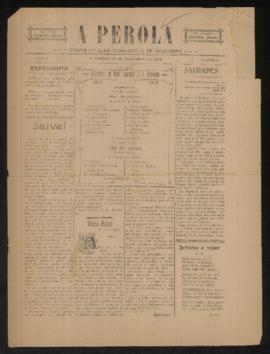 A Perola [jornal], a. 2, n. 2. São Paulo-SP, 14 dez. 1912.