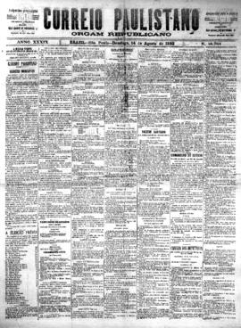 Correio paulistano [jornal], [s/n]. São Paulo-SP, 14 ago. 1892.