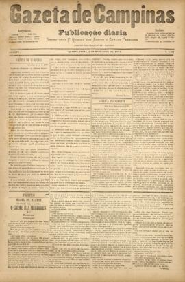 Gazeta de Campinas [jornal], a. 8, n. 1197. Campinas-SP, 05 dez. 1877.