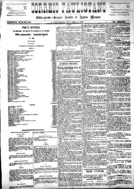 Correio paulistano [jornal], [s/n]. São Paulo-SP, 17 jul. 1886.