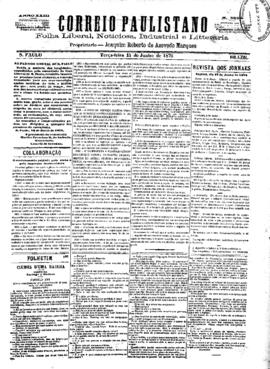 Correio paulistano [jornal], [s/n]. São Paulo-SP, 14 jun. 1876.