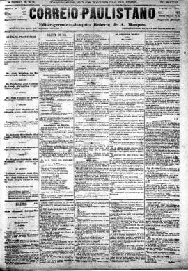 Correio paulistano [jornal], [s/n]. São Paulo-SP, 20 nov. 1883.