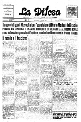 La Difesa [jornal], a. 6, n. 309. São Paulo-SP, 18 mai. 1930.
