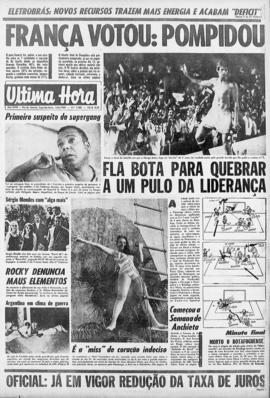 Última Hora [jornal]. Rio de Janeiro-RJ, 02 jun. 1969 [ed. vespertina].