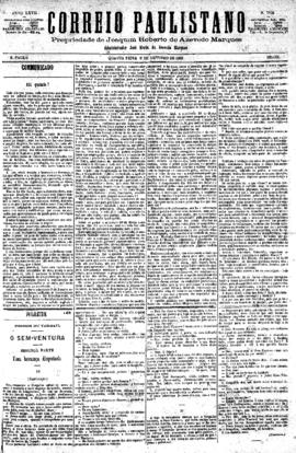 Correio paulistano [jornal], [s/n]. São Paulo-SP, 06 out. 1880.