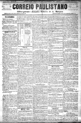 Correio paulistano [jornal], [s/n]. São Paulo-SP, 09 out. 1882.