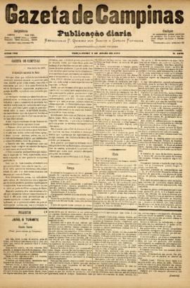 Gazeta de Campinas [jornal], a. 8, n. 1073. Campinas-SP, 03 jul. 1877.