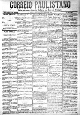 Correio paulistano [jornal], [s/n]. São Paulo-SP, 10 dez. 1886.