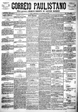 Correio paulistano [jornal], [s/n]. São Paulo-SP, 13 dez. 1888.
