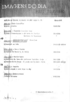 TV Tupi [emissora]. Diário de São Paulo na T.V. [programa]. Roteiro [televisivo], 31 jan. 1959.