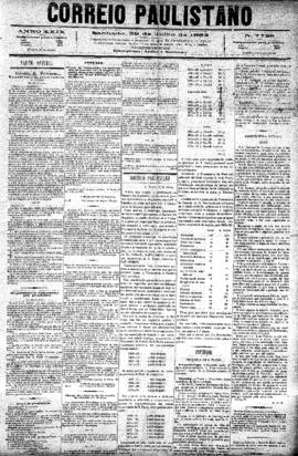 Correio paulistano [jornal], [s/n]. São Paulo-SP, 29 jul. 1882.