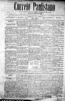 Correio paulistano [jornal], [s/n]. São Paulo-SP, 03 jul. 1881.