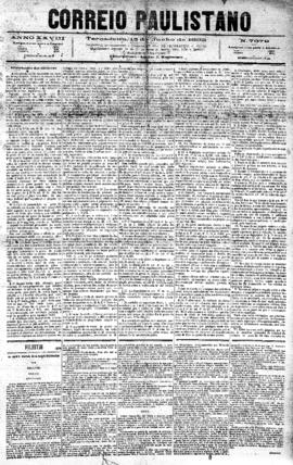 Correio paulistano [jornal], [s/n]. São Paulo-SP, 13 jun. 1882.