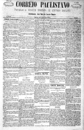 Correio paulistano [jornal], [s/n]. São Paulo-SP, 14 dez. 1878.