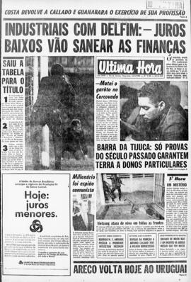 Última Hora [jornal]. Rio de Janeiro-RJ, 13 mai. 1969 [ed. matutina].
