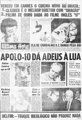 Última Hora [jornal]. Rio de Janeiro-RJ, 24 mai. 1969 [ed. vespertina].
