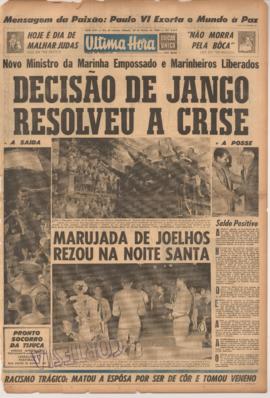 Última Hora [jornal]. Rio de Janeiro-RJ, 28 mar. 1964 [ed. regular].