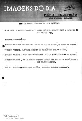 TV Tupi [emissora]. Revista Feminina [programa]. Roteiro [televisivo], 27 ago. 1962.