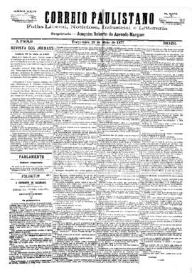 Correio paulistano [jornal], [s/n]. São Paulo-SP, 29 mai. 1877.