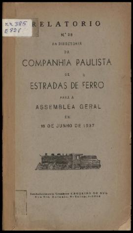 Relatório…, nº 088, 1936. Criador(a): Companhia Paulista de Estradas de Ferro. São Paulo-SP: Esta...