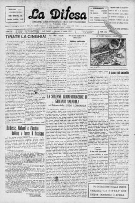 La Difesa [jornal], a. 4, n. 155. São Paulo-SP, 14 abr. 1927.