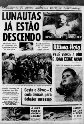 Última Hora [jornal]. Rio de Janeiro-RJ, 24 jul. 1969 [ed. vespertina].