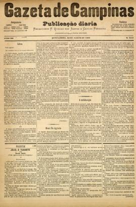 Gazeta de Campinas [jornal], a. 8, n. 1117. Campinas-SP, 30 ago. 1877.
